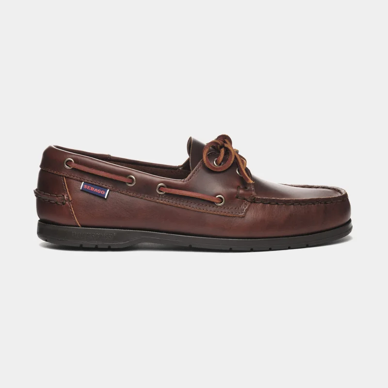 Deck shoes Sebago Docksides Endeavor FGL Oiled Waxy, Brown Gum (925), men, EU 43 (US 9 / 27.3 cm)