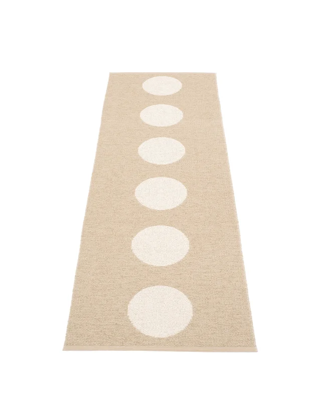 Pappelina VERA Beige - Runner Rug Plastic Rugs 70 x 150 cm