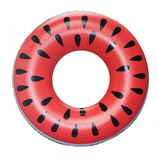 Vandmelon Bade Ring Voksen Oppustelig Flydende Ring Dobbeltsidet Tryk Vand Ring (1 stk)