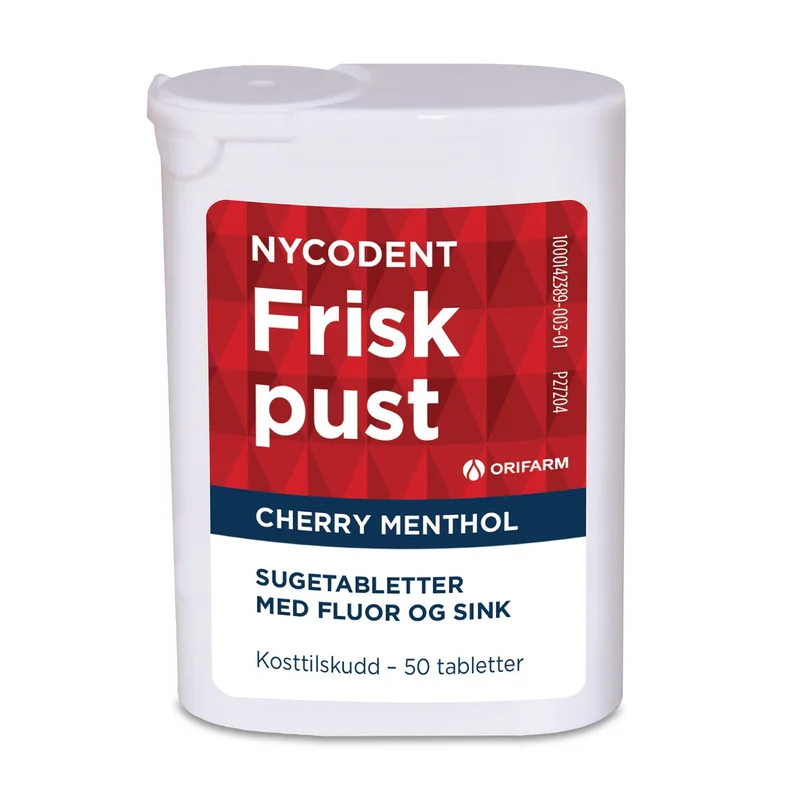 Nycodent Frisk Pust Sugetablett, 50 stk.