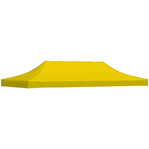 Tak till partytält 6x3 m gul 270 g/m²
