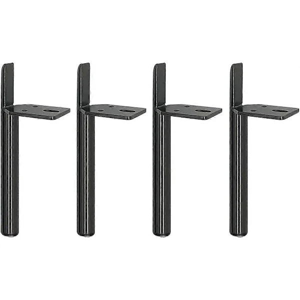 4 metallbordben møbelben for garderobe, skap, TV-skap, nattbord