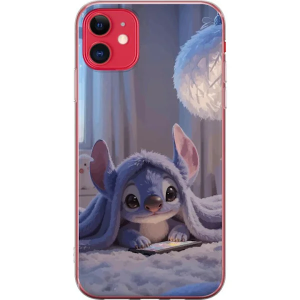 Kompatibelt Mobildeksel til Apple iPhone 11 Stitch under teppe kveldslys koselig blå design med varme lekenhet og drømmende følelse