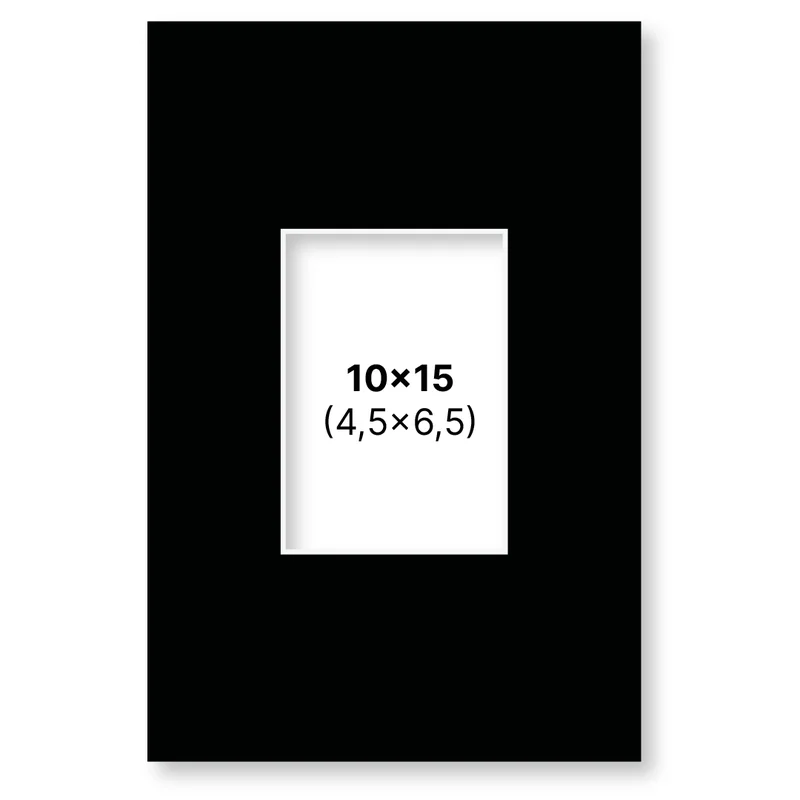 Pen Store Passepartout Sort 10x15 cm
