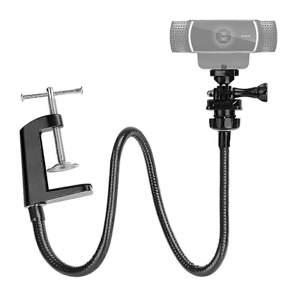 Webcam-jalusta puhelinpidikkeellä, pöytäkameravarsi joutsenkaulalla Logitech Webcam C930e C930 C920 C922x C922 Brio 4K C925e C615, , Gopro w