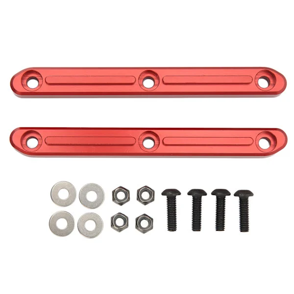 2st RC takräcke aluminiumlegering Noggrann Robust tålig aluminiumlegering takräcke för ARRMA 1/5 Outcast Kraton 8s Röd
