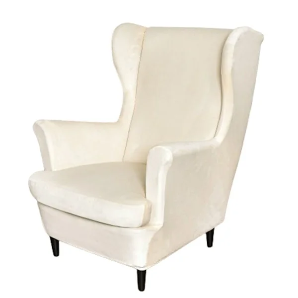 Øreklapstol betræk, 1 stykke, betræk, tigerprint, beige