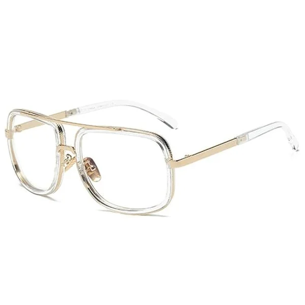 Pilotglasögon med metallram, UV400-skydd Retrostil Överdimensionerade solglasögon för män och kvinnor, Vintage Glamour Metall Pilotglasögon