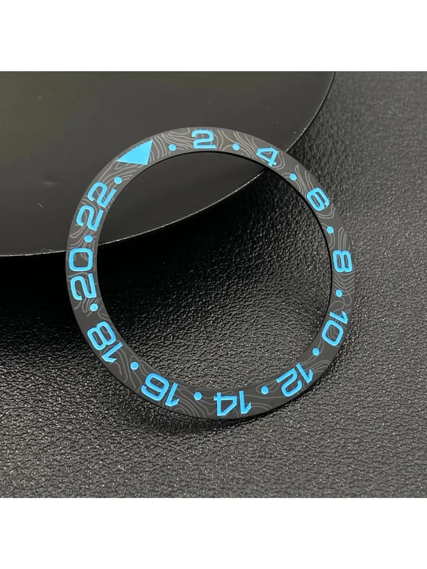 AliExpress - ﻿ 38 x 30,6 mm geneigter Keramik-Lünetteneinsatzring für Seiko Mod GMT NH35 Uhr Ersatz-Lünette Gehäuse Zubehör Kohlefaser-Design