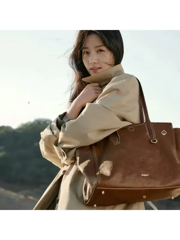 AliExpress - Nouveau Sac de Voyage Songmont 2026 Grande Capacité Série Trail en Cuir de Vachette Tanné Végétal, Porté Main et Bandoulière, Type 