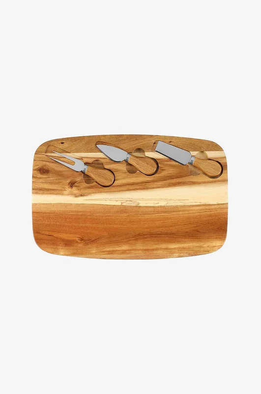 Maku Kitchen Life - Osteknivsett 4 deler 36x23 cm - Brun - Serveringsfat - Fra Homeroom