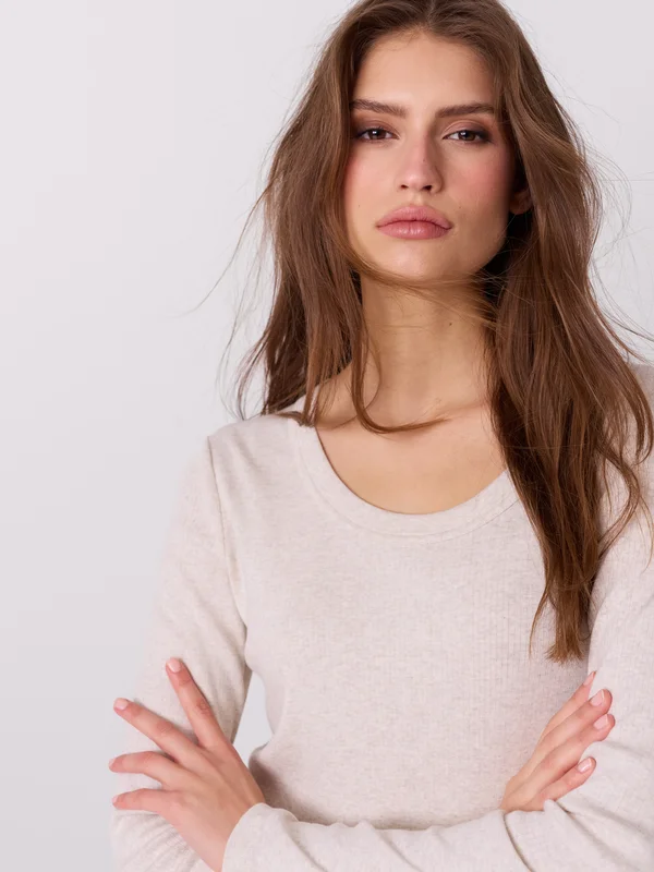 MATCH - Sinda topp - Jean Paul - Str. L - Dame - Gensere & Cardigans - Beige - 100% cotton