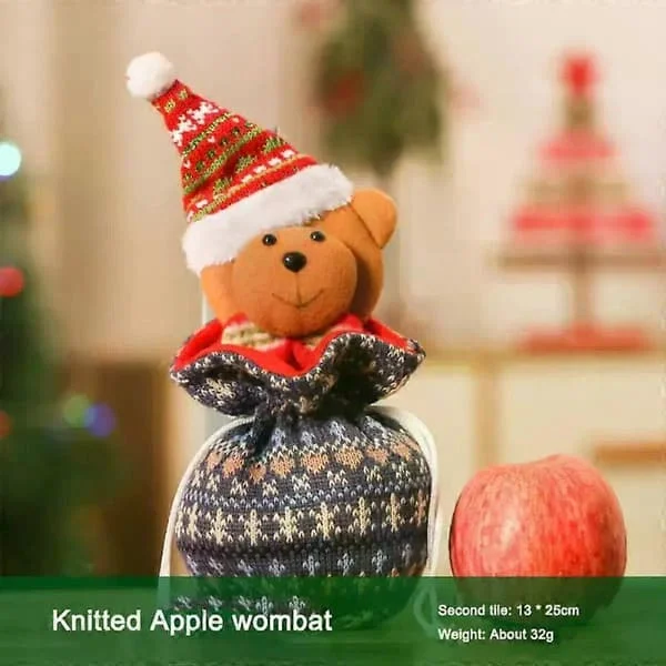 Julklappspåsar Julstrumpa Väska Förpackningslåda Julgodispåse Barn Handhållen Prydnad Julklappspåse