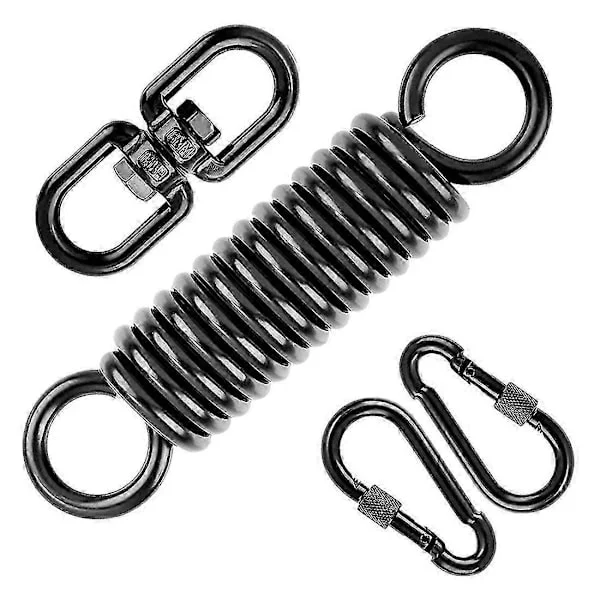 Spring for Hanging Chair, with 2 Snap Hooks & 360° Swivel Hook, 250 kg Capacity for Hanging Chair, Hammock, Yoga, Etc