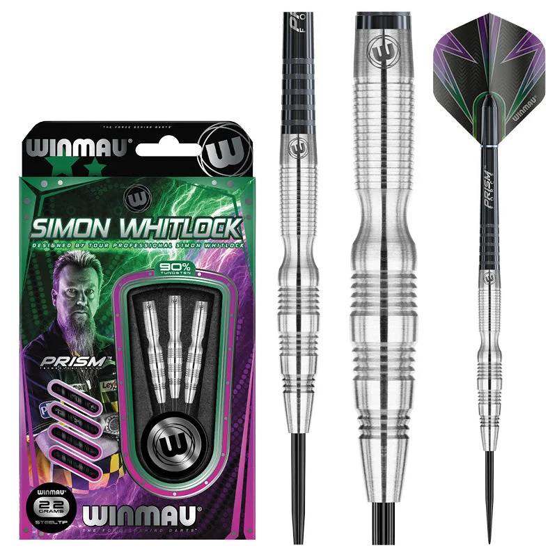 Winmau Simon Whitlock 2 Darts | Perfect Grip & Balance | 22g & 24g Steel Tip Darts 22g