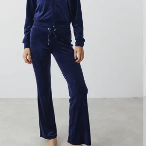 Gina tricot blåa velour byxor