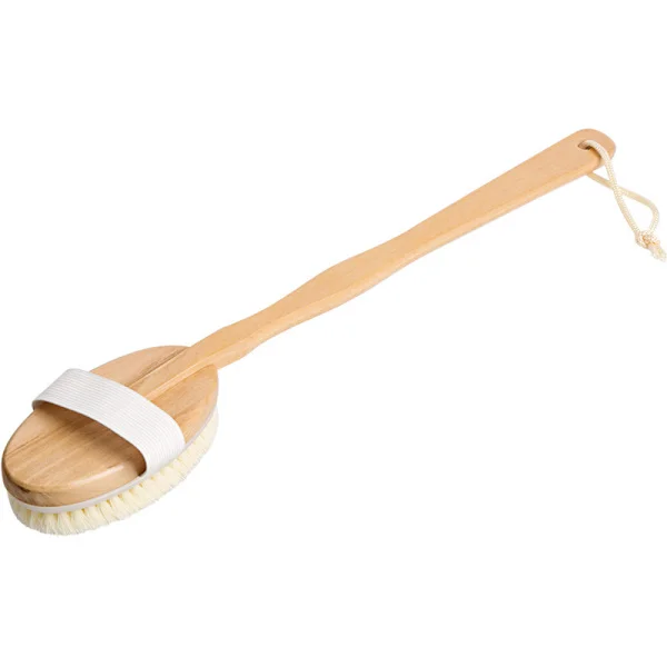 Badborste 17" Duschkropp Rygg Scrubber med Långt Handtag Avtagbar