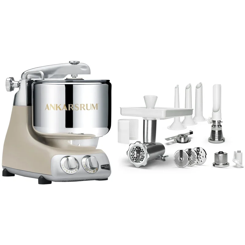 Ankarsrum Original AKM6230B + Köttkvarn Komplett, harmony beige | Köksmaskiner > Köksassistenter | Bagaren och Kocken