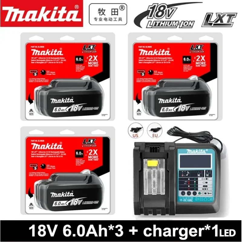 AliExpress - Makita 18V Akku für Makita-Werkzeugbetrieb 18650 wiederaufladbarer Akku Makita 18V Werkzeugakku austauschbar BL1860B+Ladegerät