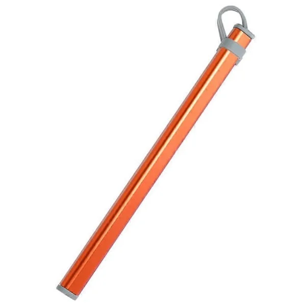 Oppbevaringsrør for spisepinner Aluminiumlegering Boks Etui for Titanium Spisepinner Oppbevaringsboks Uten Spisepinner Oransje