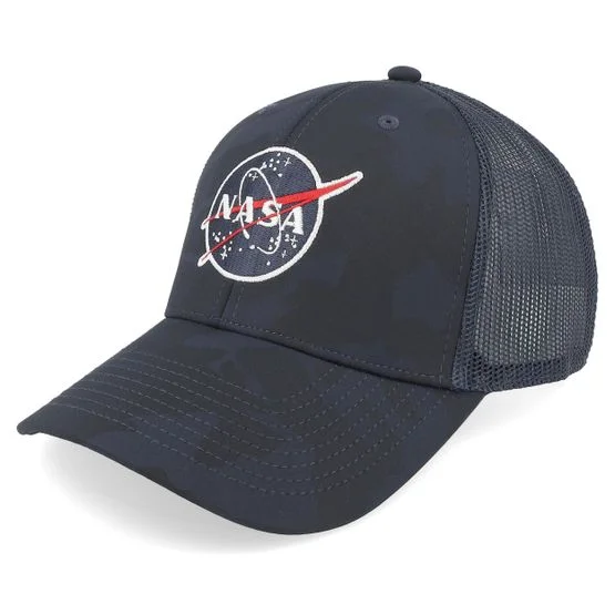 American Needle - Azul trucker Gorra - NASA Back Range Camo Tech Navy Trucker @ Hatstore