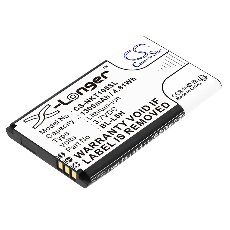 Batteri for SmartPhone, Mobil for Nokia 105 2023, 105 4G, TA1385-DS og andre.