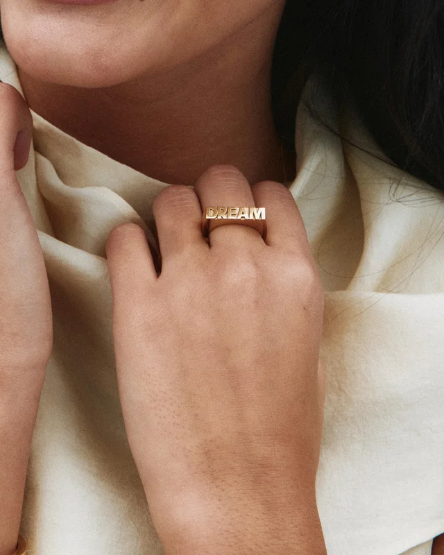 Edblad Dream Signet Ring Gold Gylden Smykker Pige - Kids Brand Store