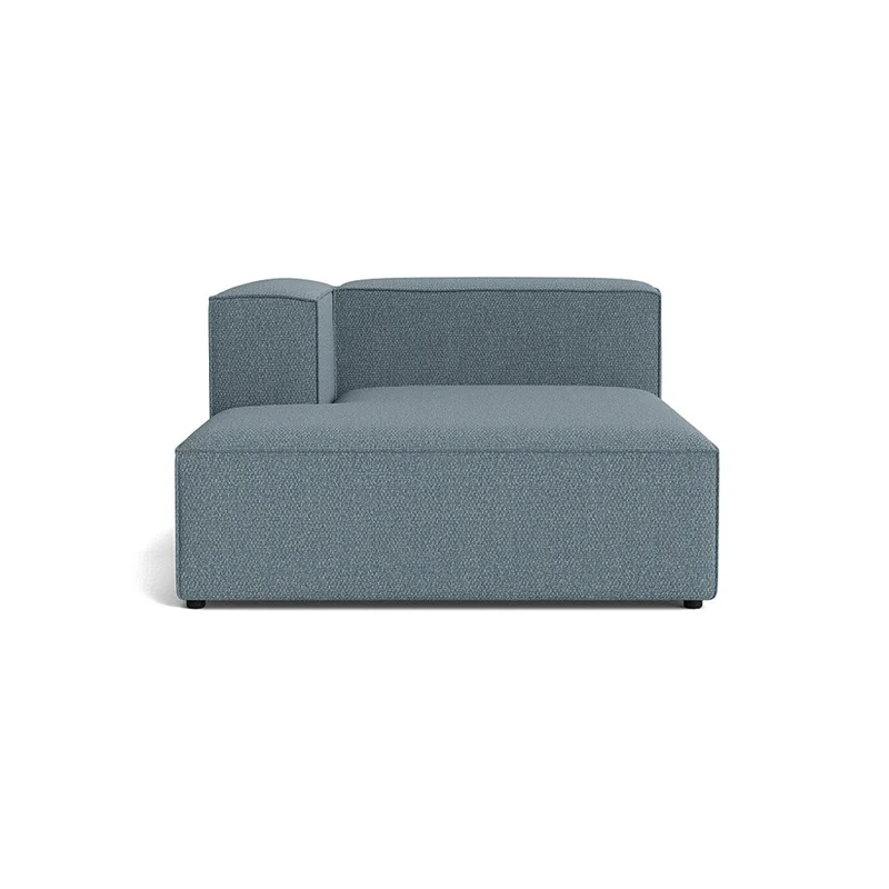Lissabon XL Chaiselong, Venstrevendt - Nordic Blå - Holdbar Sofa med Kvalitetsstof - 130x170x72cm - Modulsofa af Krydsfiner, Masonit & Spånplade