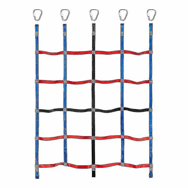 Polyester klatrenett for barn, utendørs taustige, trehytte, treningsstudio, lekeplass, hinderløype, treningsrekvisitter