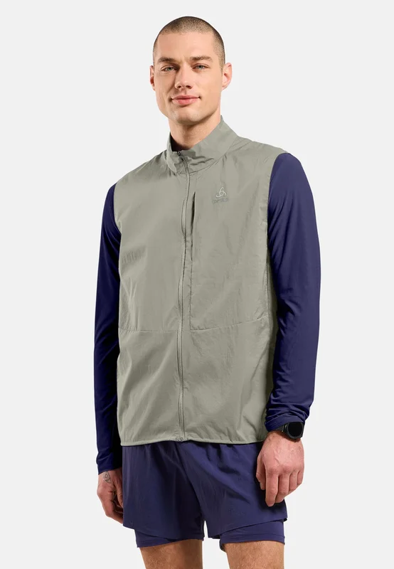 Odlo Men's Zeroweight Running Vest, L, beige