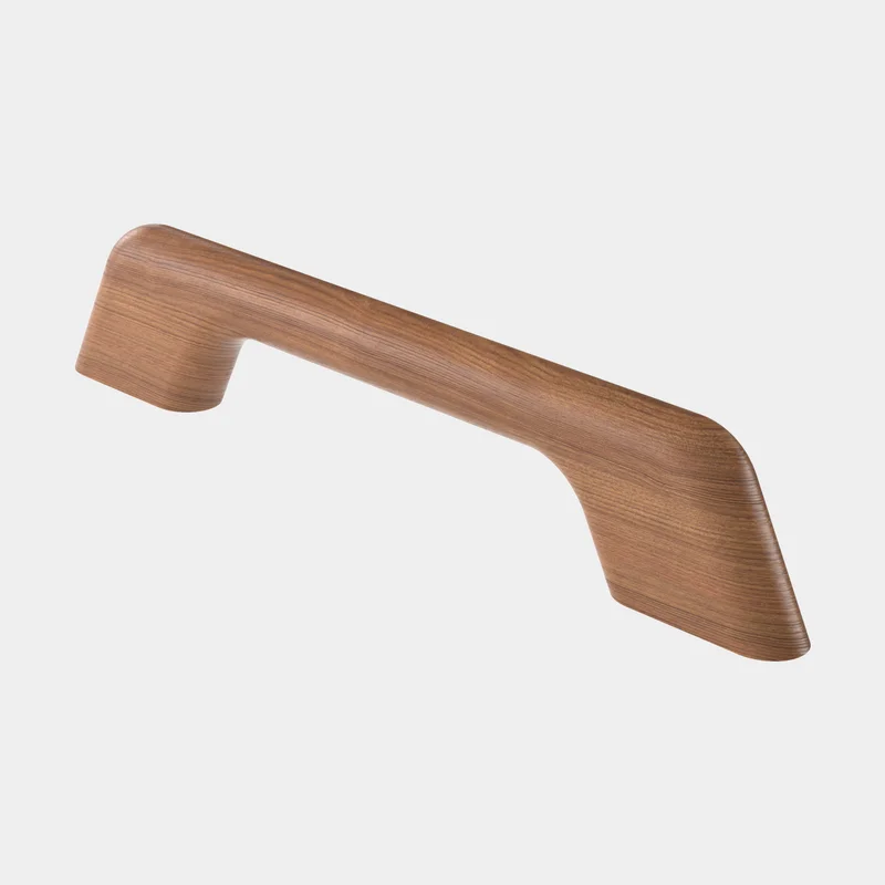 Håndtag båd / håndliste Roca, firkantet profil, til skrue, FSC-mærket Teak, 1 greb - 330 x 61 x 24.5 mm