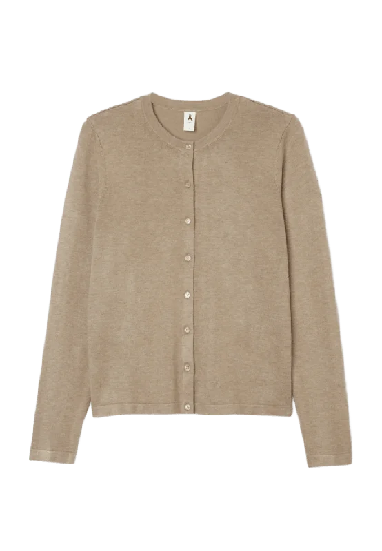 Å WOMAN Cardigan INGRID Stickat Brun S
