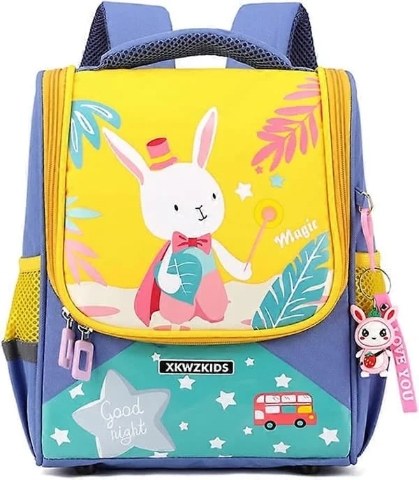 Small Backpack for Kids Boys Girls, 12 Inch Toddler Backpack, Small School Backpack, Cute Cartoon Rabbit Preschool Backpack, Nursery Travel Backpack