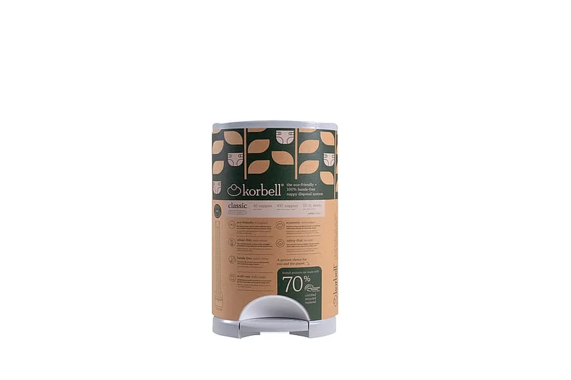 Korbell Blespand Hvid Classic 16 Liter, Børn & Forældre, Pusletid, Blespande- Og Poser