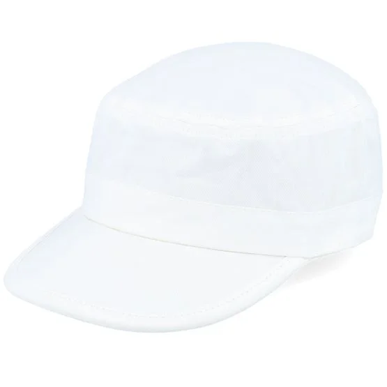 MJM Hats - Vit army Keps - Cuba Cotton White Army @ Hatstore