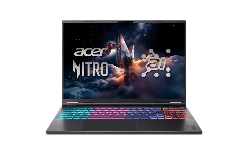 Acer-Acer N16S WQ/R7-350/32/1024/5070ti/11H-Tynn 16" 180 Hz gaming-bærbar PC, RTX 5070 Ti og 32 GB RAM-Laptops Gaming-Laptoper 15 - 16 tommer