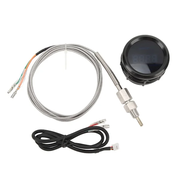 Avgastemperaturmätare 52mm Hög Noggrannhet Universal Passform 12V 200 till 1300°C Digital EGT-mätare