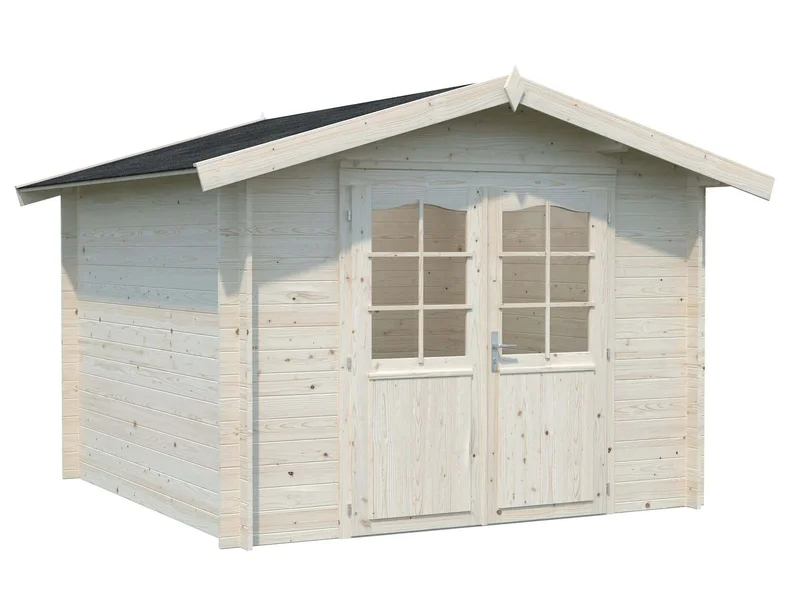 Palmako Lotta Stuga 7,6 m²/inv. 7,3 m², utan golv, impr. natur, Stugor & förråd