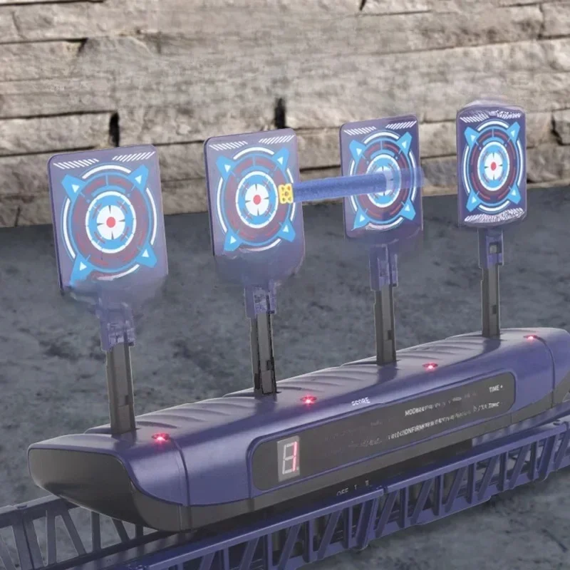 AliExpress - Auto Reset Electric Scoring Shooting Target For Nerf Guns Soft Bullets Kids Sound Light Shooting Game Toys Gun Accessories