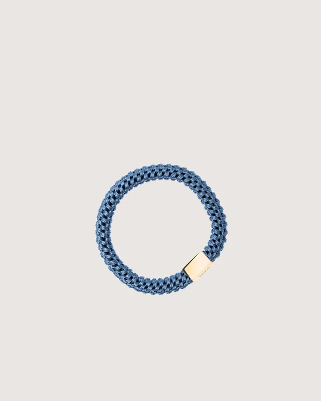 Dark Department Fat Hair Tie W/Gold Blå Accessoarer Tjej - Kids Brand Store