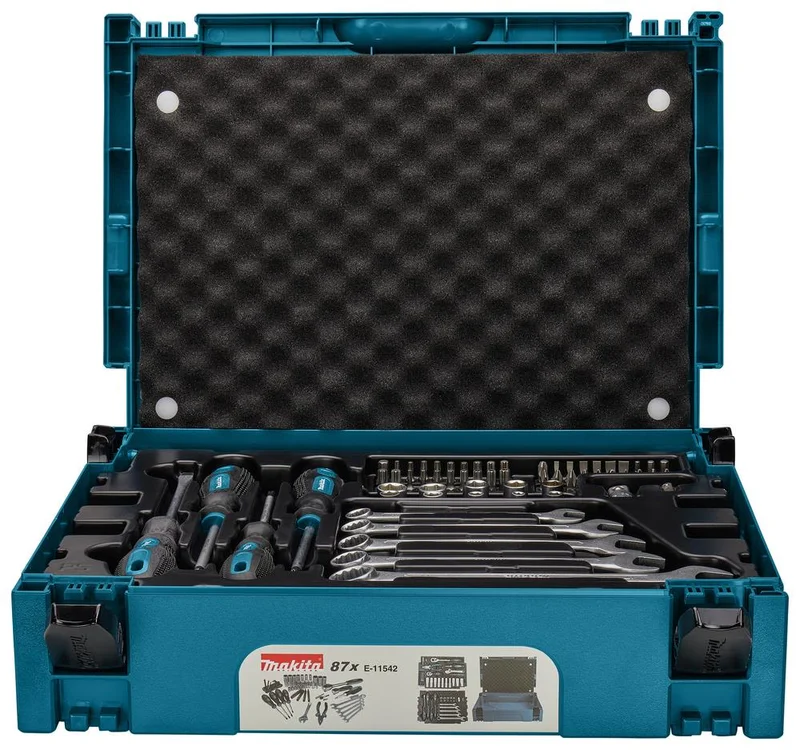 Makita E-11542 Työkalusarja 87 osaa, Käsityökalut