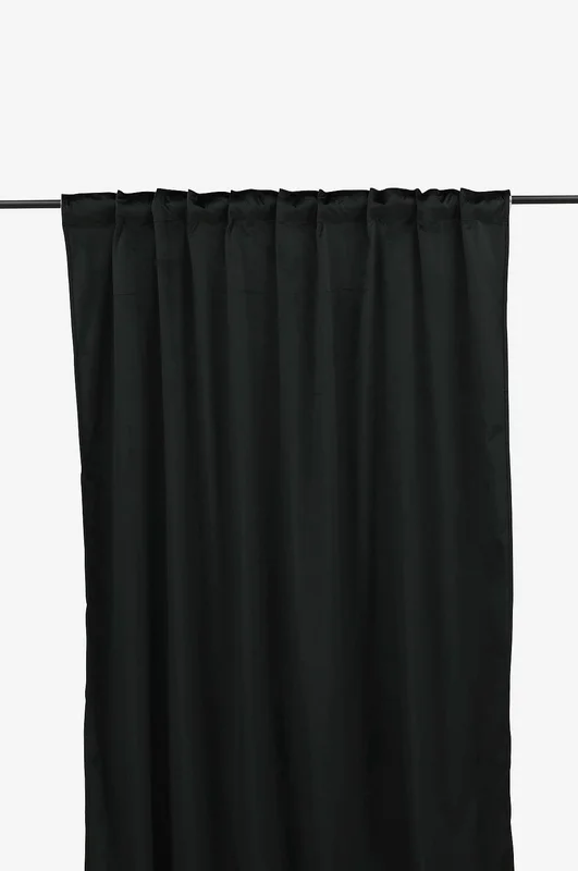 Venture Home - Monitoimiverho Mary 2/pakk - Musta - Lenkkiverhot - 135X250 - - Homeroom