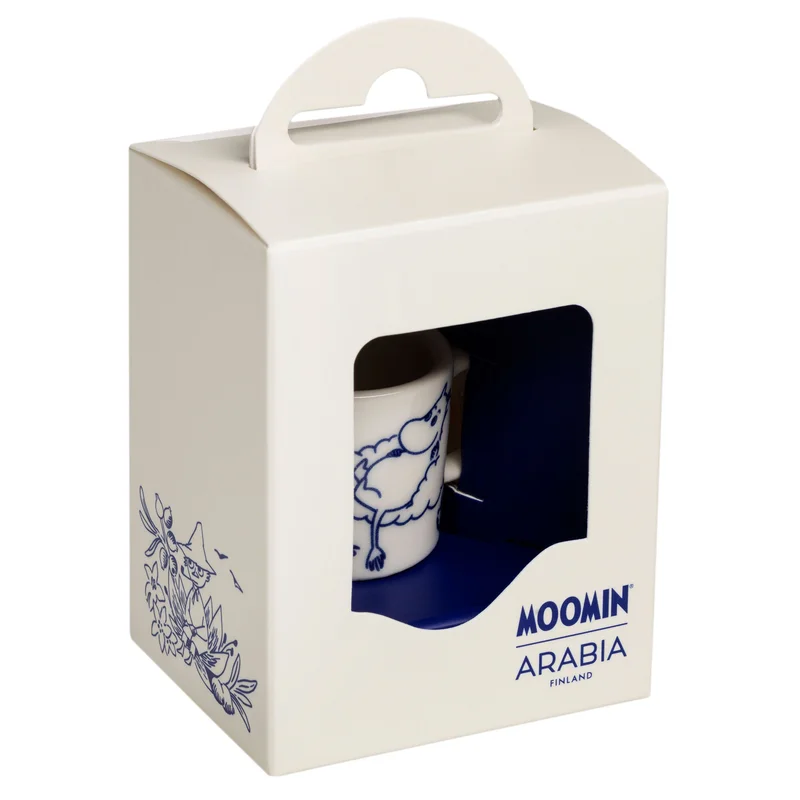 Moomin arabia Mumin Mumintrollet Haru minimugg, blå/vit - Köp muminmuggar hos Bagaren & Kocken | Dukning & Servering > Muggar & Koppar | Bagaren och 