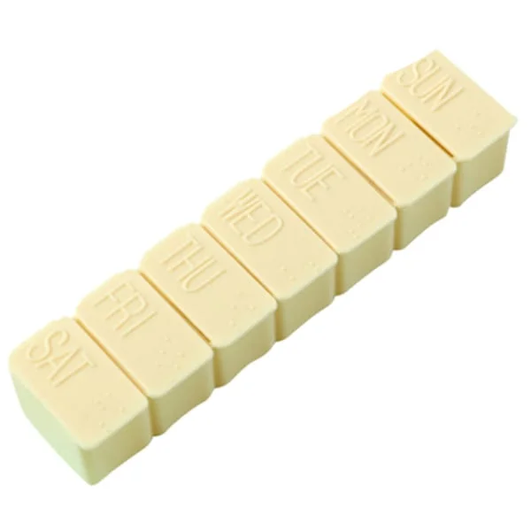 Dosett med 7 rum (ugentlig dosett) Medicinbeholder