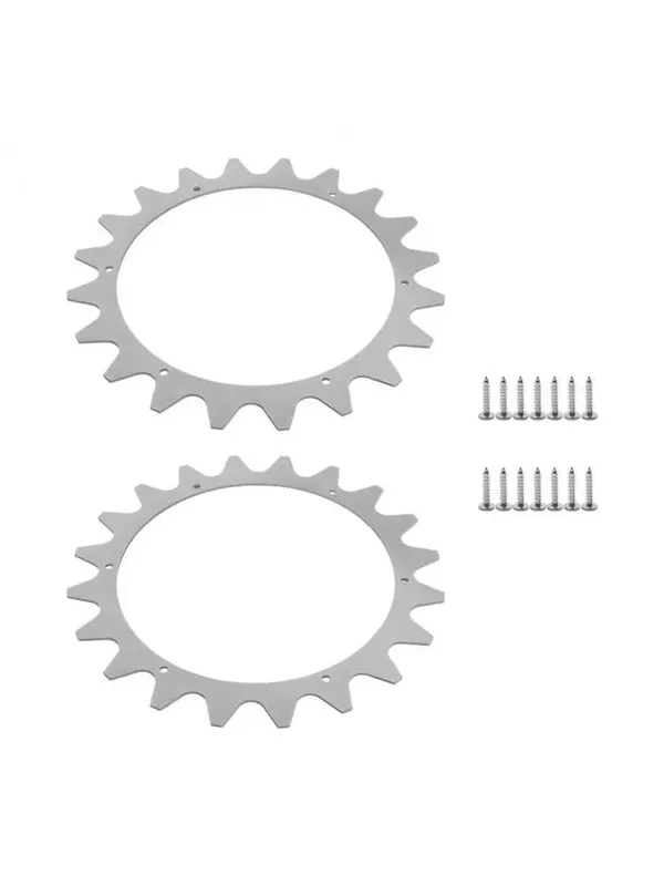 AliExpress - Edelstahl-Antirutsch-Nagelräder, entwickelt für Ecovacs Goat Roboter-Rasenmäher, verbessern die Traktion und Kontrolle.