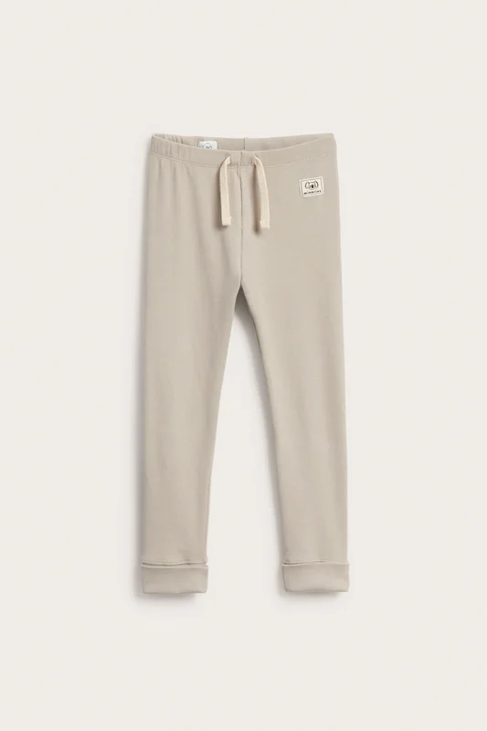 Kappahl | Ribbade leggings Beige 86/92 | Barn