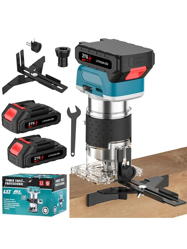 AliExpress - Brushless Wood Router Wood Trimmer Machine Electric Hand Trimmer Carpentry Tool Woodworking Trimming for Makita 18V No Battery