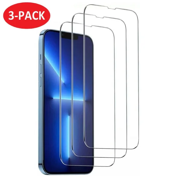 3-PACK - iPhone 13 mini - Härdat Glas Skärmskydd