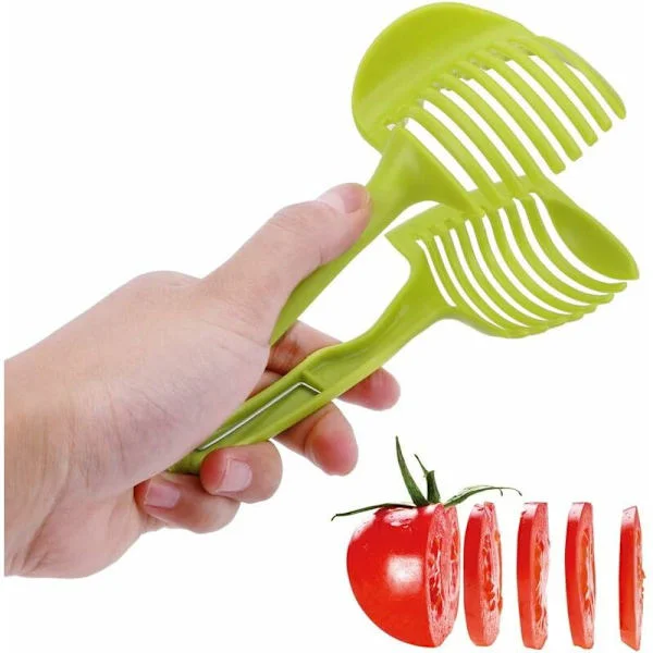 Multifunksjonelt kreativt kjøkkenredskap, fruktskjærer, kjøkkenredskap, brødklemme, tomatskjærer, Sunny