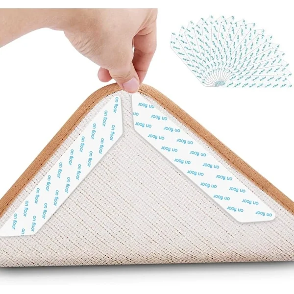 White carpet tape, suitable for self-adhesive mattress fastening straps, 16 pieces